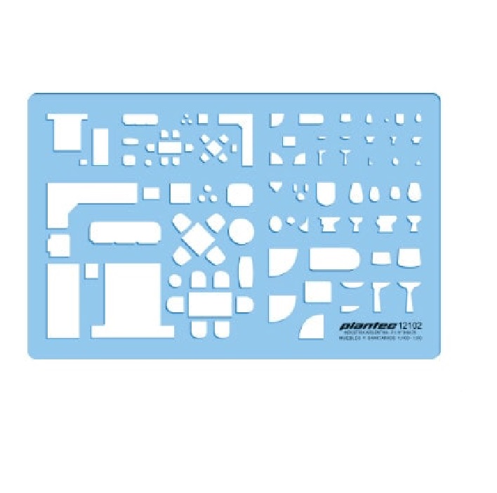 PLANTILLAS INYECTADAS MUEBLES/SANITARIOS 1:100 1:50 PLANTEC