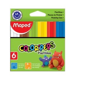 PLASTILINA CAJAx 6 BARRITAS SURTIDAS MAPED