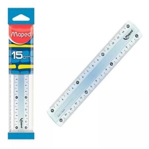 REGLAS 15CM MAPED CRISTAL PLANA