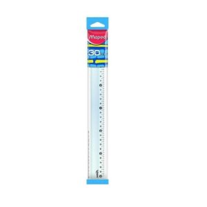 REGLAS 30CM MAPED CRISTAL PLANA