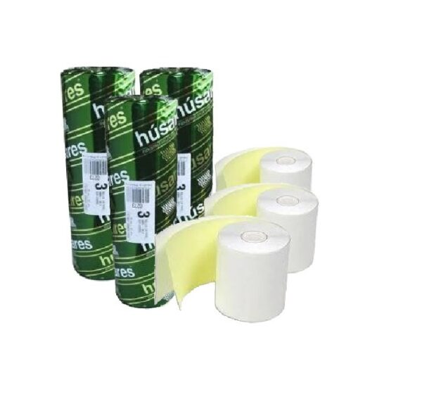 ROLLOS PAPEL QUIMICO 57mm X 20M DUPLICADO HUSARES