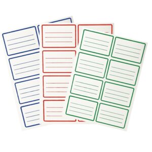 ROTULOS AUTOADHESIVOS 25 PLANCHAS DE 8 ROTULOS ESCOLARES AZUL HUSARES