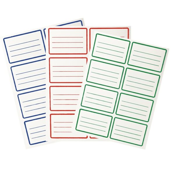 ROTULOS AUTOADHESIVOS 25 PLANCHAS DE 8 ROTULOS ESCOLARES AZUL HUSARES