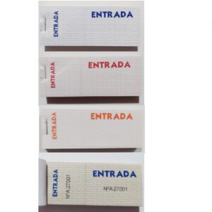 TALONARIOS ENTRADA NUMERADA 100 HJ 10x3.4 CM