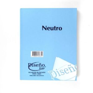TALONARIOS NEUTRO DUPLICADOS 50 JUEGOS 20x16 CM GRANDE ?DISENO?
