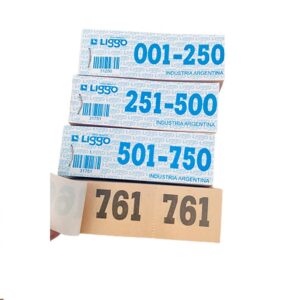 TALONARIOS NUMEROS GUARDARROPAS/RIFA 1 AL 1000 11x3 CM
