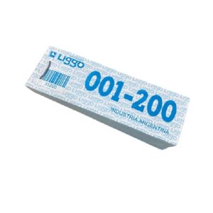 TALONARIOS NUMEROS GUARDARROPAS/RIFA 1 AL 200 11x3 CM