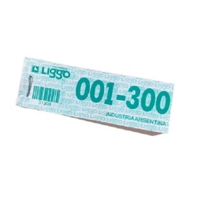 TALONARIOS NUMEROS GUARDARROPAS/RIFA 1 AL 300 11x3 CM