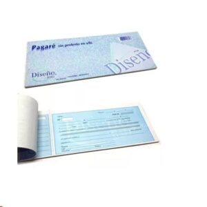 TALONARIOS PAGARE EN DOLARES 40 HOJAS 30x10 DISENO