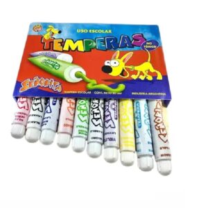TEMPERAS CAJAx10 POMOS DE 8 cm3 SENORITA