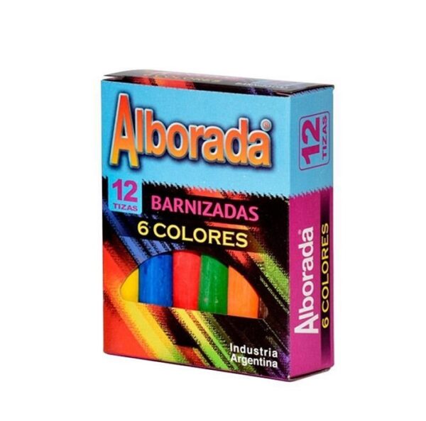 TIZAS COLOR ALBORADA BARNIZADAS ESTUCHEx12