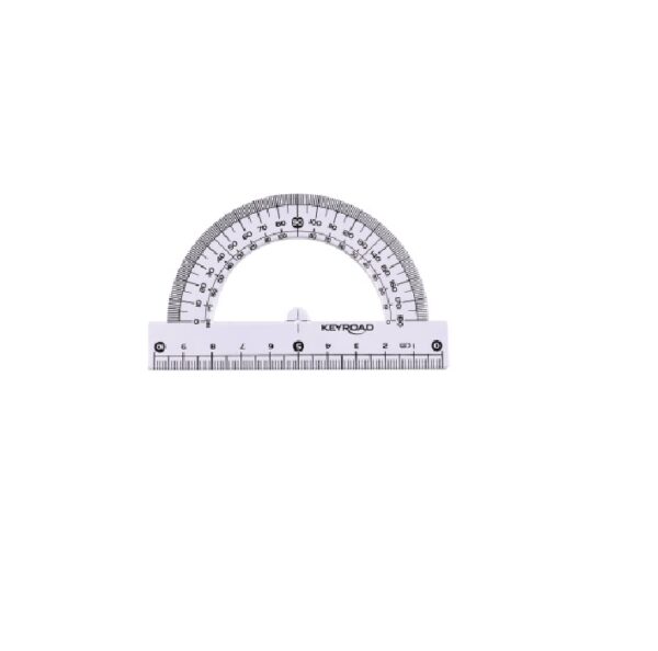 TRANSPORTADORES KEYROAD 180o/10cm CRISTAL - Image 2