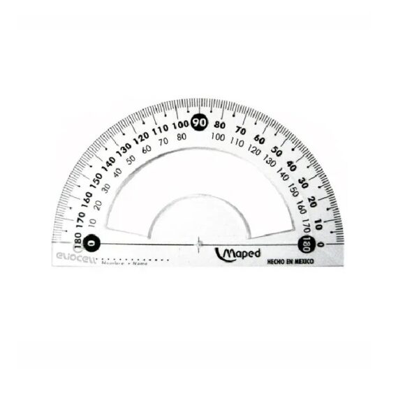TRANSPORTADORES MAPED 180o/10cm CRISTAL