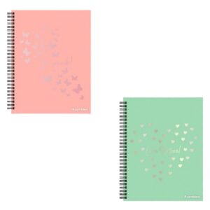 CUADERNOS ESPIRAL CUARTA TAPA DURA  96 HOJAS RAY.  FANTASIA - Leysa