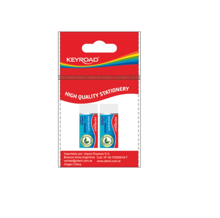 GOMAS BORRAR LAPIZ KEYROAD MINI-TECHNIC BLISTERx2