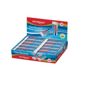 GOMAS BORRAR LAPIZ BLANCA TECNICA KEYROAD CAJAx20