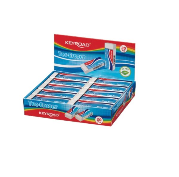 GOMAS BORRAR LAPIZ BLANCA TECNICA KEYROAD CAJAx20