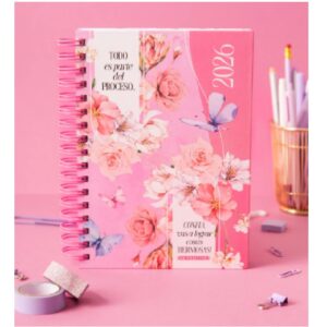 AGENDAS PUNTO CERO 15x21cm ESPIRALADA DIA POR PAGINA BE POSITIVE-CONFI