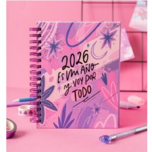 AGENDAS PUNTO CERO 15x21cm ESPIRALADA DIA POR PAGINA DOCENTE-ES MI ANO