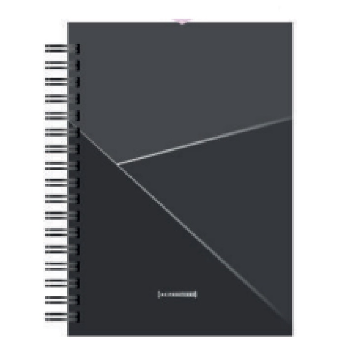 AGENDAS PUNTO CERO 15x21cm ESPIRALADA DIA POR PAGINA BE  POSITIVE-GRIS