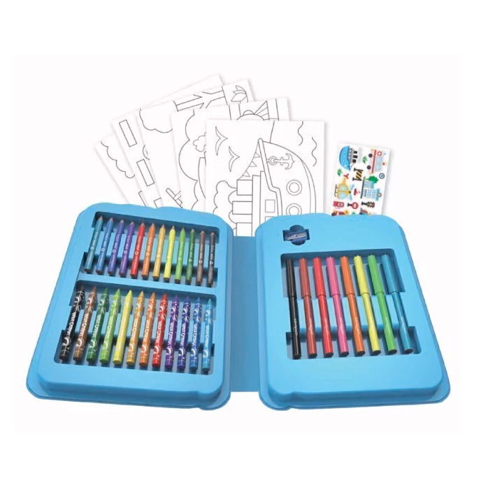 LAPICES COLORES SET 54 PIEZAS KIDS COLOURING SET KEYROAD - Image 2