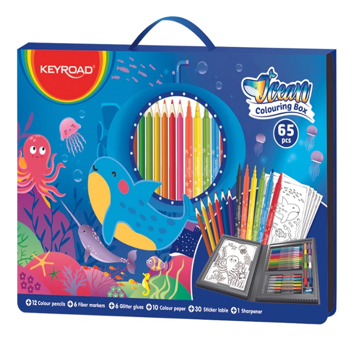 LAPICES COLORES SET 71 PIEZAS OCEAN KEYROAD