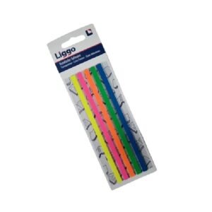NOTAS AUTOADHESIVAS  5x6x15cm 125 HOJAS 5-COLORES FLUO TIPO RESALTADOR