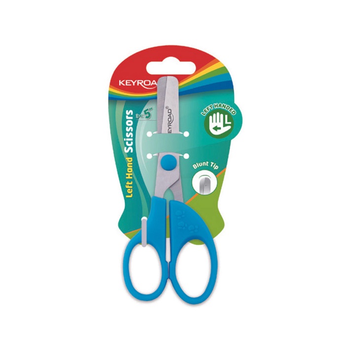 TIJERAS 13cm SCISSORS PARA ZURDOS ESCOLAR KEYROAD