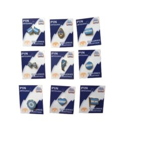 ESCARAPELAS PINES METALICOS BLISTERx12