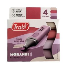 RESALTADORES TRABI PUNTA CHATA MORANDI-1 BLISTERx4 COLORES