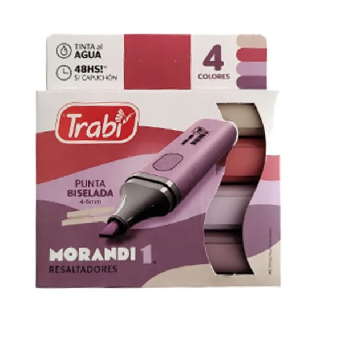 RESALTADORES TRABI PUNTA CHATA MORANDI-1 BLISTERx4 COLORES