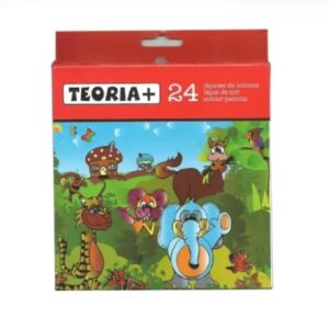 LAPICES COLORES 24 LARGOS TEORIA+