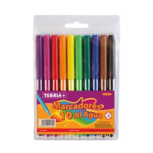 FIBRAS ESCOLARESx10 COLORES LARGAS TEORIA
