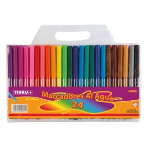 FIBRAS ESCOLARESx24 COLORES LARGAS TEORIA