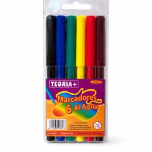 FIBRAS ESCOLARESx 6 COLORES LARGAS TEORIA