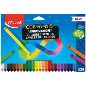 LAPICES COLORES 24 LARGOS MAPED COLORPEPS INFINITY