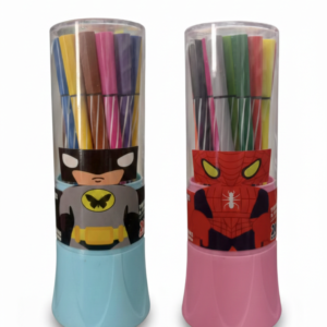 FIBRAS ESCOLARESx24 COLORES LARGAS EN POTE TEORIA+