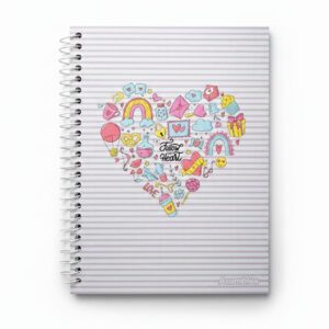 CUADERNOS ESPIRAL 16x21CUARTA TAPA DURA  96 HOJAS RAY.  FANTASIA-Leysa